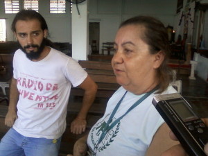 Bate papo com a Dona Gilda no Centro Comunitário
